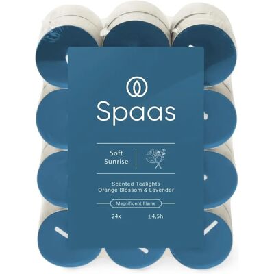 Spaas Soft Sunrise Bougies - Type de produit - Publicité Spaas Soft Sunrise Bougies - Type de produit - Publicité