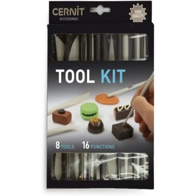 Cernit Tool Kit - 8-Del Set for Sculpting & Patterns Cernit Tool Kit - 8-Del Set for Sculpting & Patterns
