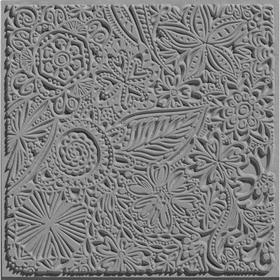 Cernit Textured Clay Plate - 9cm - Floral Cernit Textured Clay Plate - 9cm - Floral