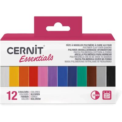 Cernit Polymermodelliermasse - 12 Farben - Backofenhärtend Set Cernit Polymermodelliermasse - 12 Farben - Backofenhärtend Set