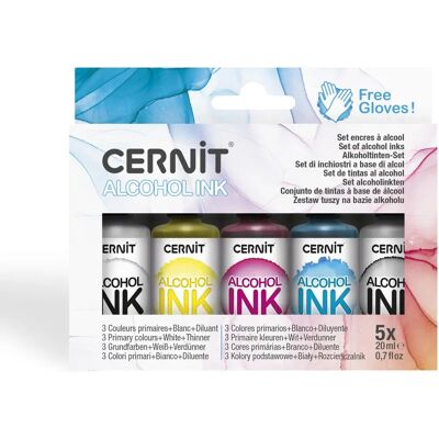 Cernit - Alkohol-Tinten-Set - Weiß - Lagunenblau - Ink Set Cernit - Alkohol-Tinten-Set - Weiß - Lagunenblau - Ink Set