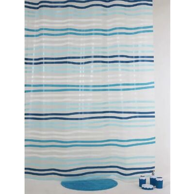 Allibert - Linea - 180x200cm - Blanc - Rideau de douche - Publicité Allibert - Linea - 180x200cm - Blanc - Rideau de douche - Publicité