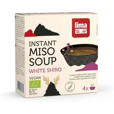 Soupe Miso Blanche Bio Lima - Instantanée, 66g, 4 Sachets - Publicité Soupe Miso Blanche Bio Lima - Instantanée, 66g, 4 Sachets - Publicité