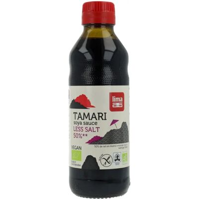 LIMA Tamari Sauce soja biologique à 50% de sel en moins - Publicité LIMA Tamari Sauce soja biologique à 50% de sel en moins - Publicité