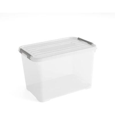 Allibert Kurva Handy Plus 65l Förvaringslåda - Transparent / Silver Allibert Kurva Handy Plus 65l Förvaringslåda - Transparent / Silver