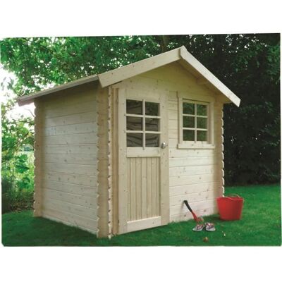 Laval Solid - Abri De Jardin 28mm Porte Semi-Vitrée Et Kit Ventilation - bois naturel - Jardin - Publicité Laval Solid - Abri De Jardin 28mm Porte Semi-Vitrée Et Kit Ventilation - bois naturel - Jardin - Publicité