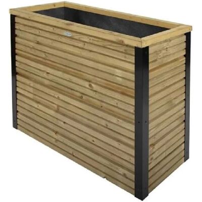 Solid - 80x40x80 cm - pin traité naturel - Jardinière - Publicité Solid - 80x40x80 cm - pin traité naturel - Jardinière - Publicité