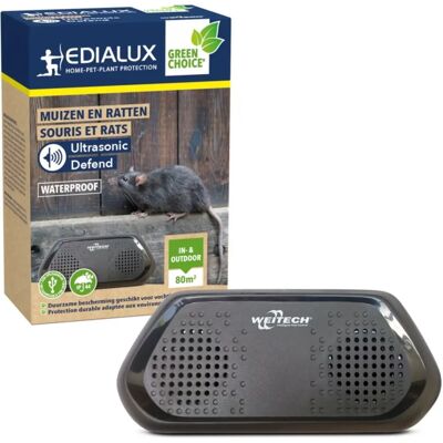 Edialux Ultrasonic Defend - Repulseur ultrasonique - Étanche et sûr - Publicité Edialux Ultrasonic Defend - Repulseur ultrasonique - Étanche et sûr - Publicité