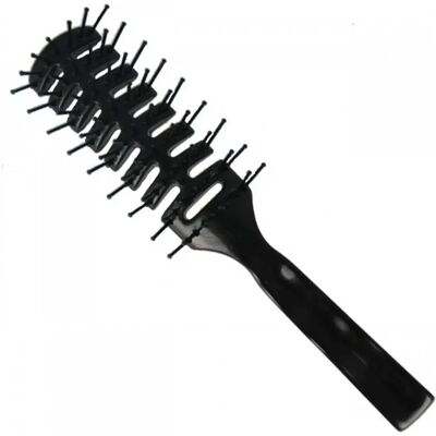 Brosse d'Aération Noire Sibel - Brosse à Cheveux pour Föhn - Publicité Brosse d'Aération Noire Sibel - Brosse à Cheveux pour Föhn - Publicité