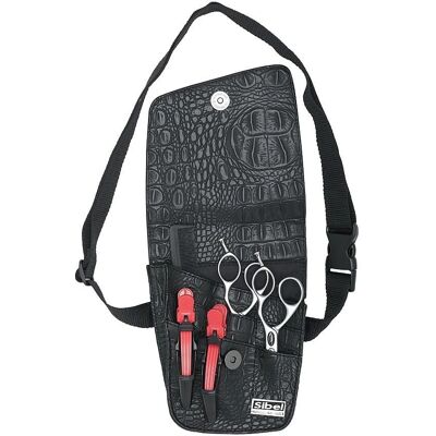 Sibel Black Scissor Pouch - Holster Kit for 3 Tools Sibel Black Scissor Pouch - Holster Kit for 3 Tools