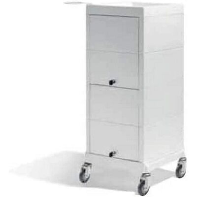 Sibel Modelo - Carro de peluquería discreto con cerradura - Blanco crema Sibel Modelo - Carro de peluquería discreto con cerradura - Blanco crema