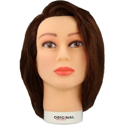 Cabeza de Maniquí Sinelco Valeska - Cabeza, Cabello natural, 40 cm Cabeza de Maniquí Sinelco Valeska - Cabeza, Cabello natural, 40 cm