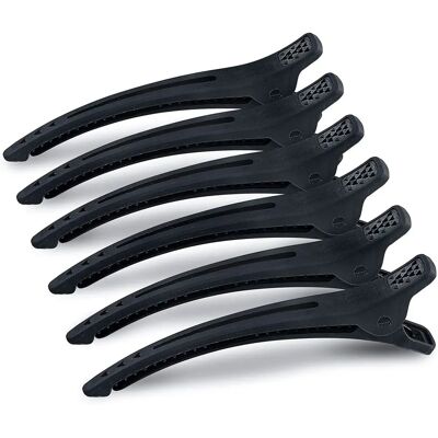 Sibel Schwarze Haarspangen - 12cm, Packung 6 - Haarzubehör Sibel Schwarze Haarspangen - 12cm, Packung 6 - Haarzubehör