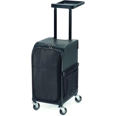 Sibel Black Rollercoaster Stoolcase - Hairdressing Equipment Sibel Black Rollercoaster Stoolcase - Hairdressing Equipment