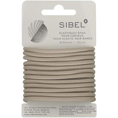 Bandes Élastiques Épaisses Blondes Sibel - 12 pièces - Accessoires pour Cheveux - Publicité Bandes Élastiques Épaisses Blondes Sibel - 12 pièces - Accessoires pour Cheveux - Publicité