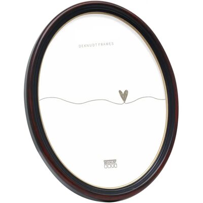 Deknudt S100F9 10x15cm Cadre photo ovale noir-marron - Cadre photo Deknudt S100F9 10x15cm Cadre photo ovale noir-marron - Cadre photo