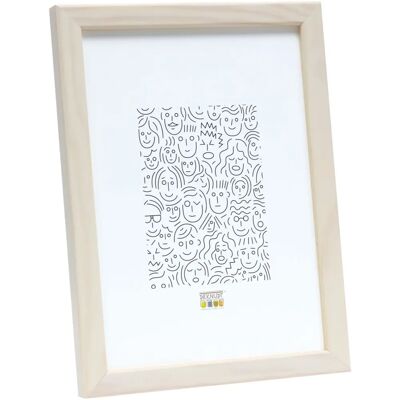Cadre photo en bois blanc Deknudt 20x30 - Cadre photo Cadre photo en bois blanc Deknudt 20x30 - Cadre photo