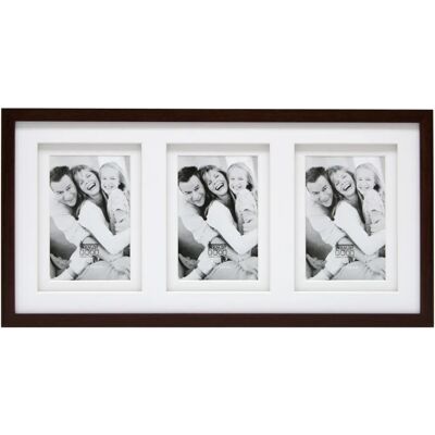 Cornice multipla Deknudt S65KQ3 in legno - 3 foto 10x15 Cornice multipla Deknudt S65KQ3 in legno - 3 foto 10x15