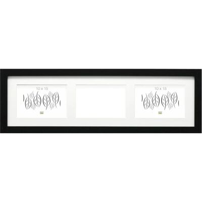 Cadre photo Deknudt Frames S66KC3 - 10 x 15 cm, Noir, pour 3 photos, Horizontal Cadre photo Deknudt Frames S66KC3 - 10 x 15 cm, Noir, pour 3 photos, Horizontal