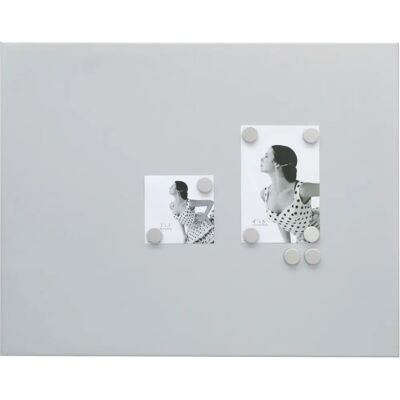 Lavagna magnetica argento Deknudt - 40x50cm, Grigio Argento, Metallo Lavagna magnetica argento Deknudt - 40x50cm, Grigio Argento, Metallo