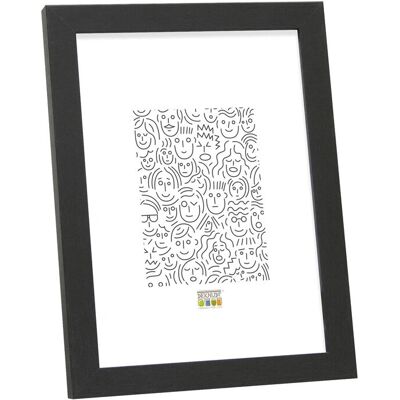 Cadre en bois noir Deknudt S44CF2 - 13x18 cm Cadre en bois noir Deknudt S44CF2 - 13x18 cm