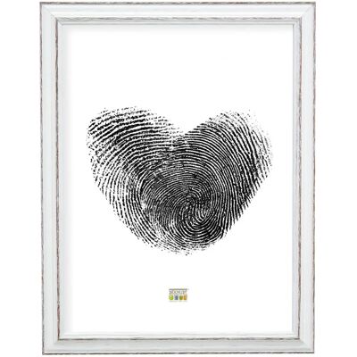 Cadre photo Deknudt S221H3 Blanc avec Noir 40x50 - Cadre Photo Cadre photo Deknudt S221H3 Blanc avec Noir 40x50 - Cadre Photo
