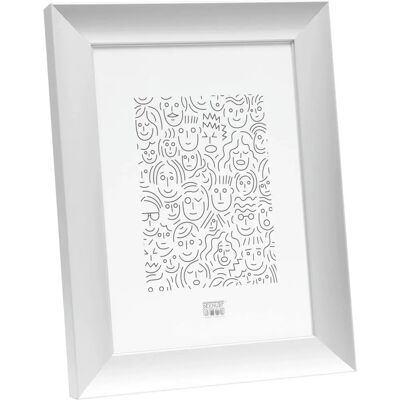 Deknudt - 24x30 - plata mate - 2,4 cm ancho - Marco Deknudt - 24x30 - plata mate - 2,4 cm ancho - Marco