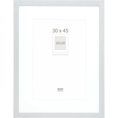 Marco de madera plateado Deknudt 30x45cm - Para pared Marco de madera plateado Deknudt 30x45cm - Para pared