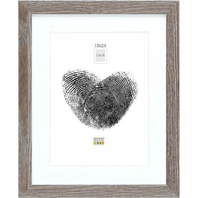 DEKNUDT - Cadre en Bois Gris 18x24 cm - Photo Frame DEKNUDT - Cadre en Bois Gris 18x24 cm - Photo Frame