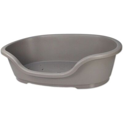 Hundkorg i plast Taupe - Ventilationshål & Gummifötter med antislip Hundkorg i plast Taupe - Ventilationshål & Gummifötter med antislip