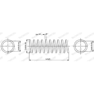 MONROE SP2333 Arc elastic de suspensie - Arc elastic de suspensie MONROE SP2333 Arc elastic de suspensie - Arc elastic de suspensie