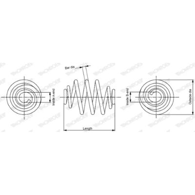 Monroe Feder für Opel Astra G - Feder Monroe Feder für Opel Astra G - Feder