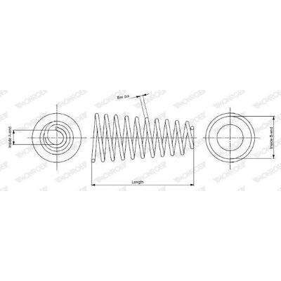 Monroe Fahrwerksfeder SP0329 - Feder Monroe Fahrwerksfeder SP0329 - Feder