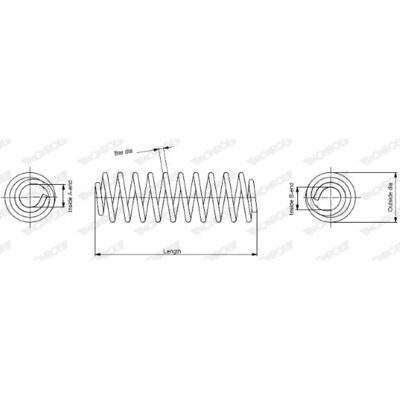MONROE SP3568 Arc de suspensie - Arc de suspensie MONROE SP3568 Arc de suspensie - Arc de suspensie