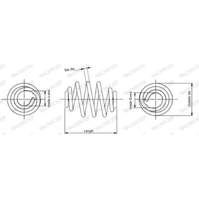 Monroe Fjær SN0426 - For VW T4 Monroe Fjær SN0426 - For VW T4