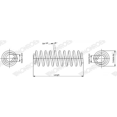 Monroe V70 3, S80 II Spiralfeder Monroe V70 3, S80 II Spiralfeder