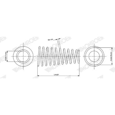 MONROE SP4109 Affjedringsfjeder - Mazda MX-5 3 MONROE SP4109 Affjedringsfjeder - Mazda MX-5 3