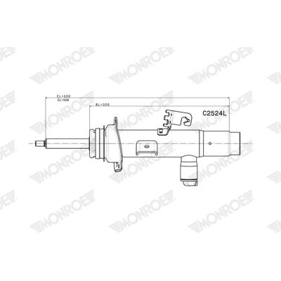 Kit de amortizoare MONROE C2524L - Sistem de amortizare electronic BMW Kit de amortizoare MONROE C2524L - Sistem de amortizare electronic BMW