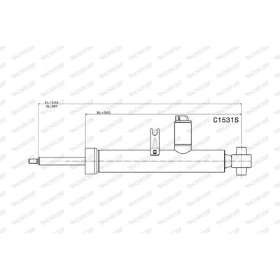 MONROE C1531S Shock Absorber - Shock Absorber MONROE C1531S Shock Absorber - Shock Absorber