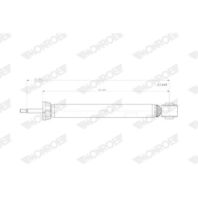 MONROE G1449 Amortecedor para BMW 1 e 3/5 portas MONROE G1449 Amortecedor para BMW 1 e 3/5 portas