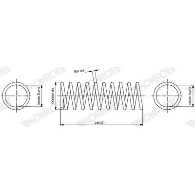 MONROE SP4451 - Suspension Spring MONROE SP4451 - Suspension Spring