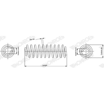 MONROE SP4661 - Ανάρτηση ελατήριο MONROE SP4661 - Ανάρτηση ελατήριο