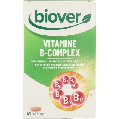 Vitamines B-Complexe Biover - Soutient le Système Nerveux - 45 Comprimés - Publicité Vitamines B-Complexe Biover - Soutient le Système Nerveux - 45 Comprimés - Publicité