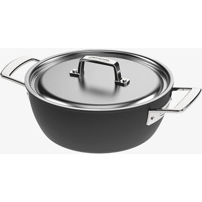 Demeyere Black 5 Dyp stekepanne 24cm med lokk Demeyere Black 5 Dyp stekepanne 24cm med lokk