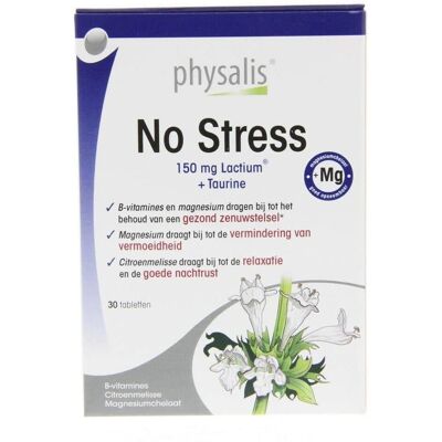 Physalis No Stress - B-vitamines en Magnesium supplement Physalis No Stress - B-vitamines en Magnesium supplement