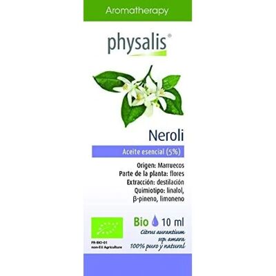 Óleo Essencial de Néroli Bio - Physalis, 10ml, Uso Versátil Óleo Essencial de Néroli Bio - Physalis, 10ml, Uso Versátil