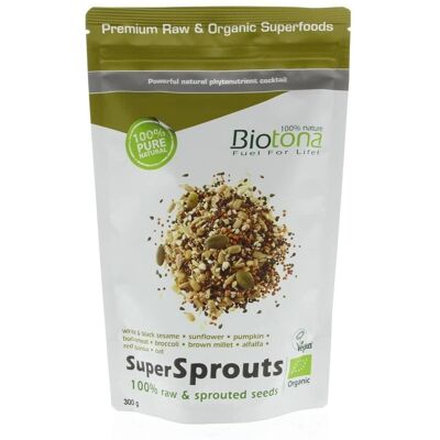 Mélange de graines germées biologiques Biotona - 300 g - Publicité Mélange de graines germées biologiques Biotona - 300 g - Publicité