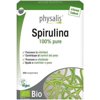 Physalis Spirulina Bio 200 Tabletten - Nahrungsergänzung Physalis Spirulina Bio 200 Tabletten - Nahrungsergänzung