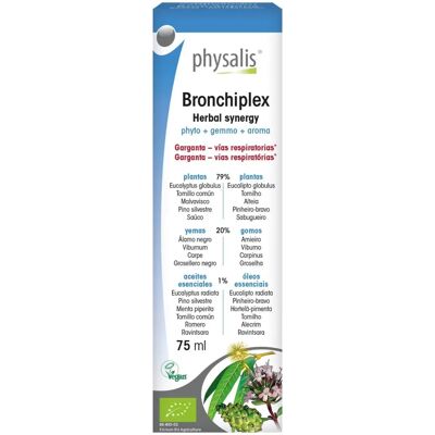 Physalis Bronchiplex Bio - Eukalyptus, Thymian, Süßholzwurzel - 75ml - Atemwegssupport Physalis Bronchiplex Bio - Eukalyptus, Thymian, Süßholzwurzel - 75ml - Atemwegssupport