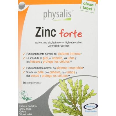 Physalis Zink Forte 30 Tabletten - Nahrungsergänzung Physalis Zink Forte 30 Tabletten - Nahrungsergänzung